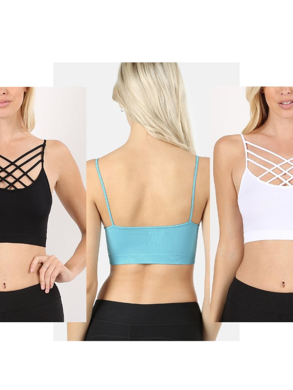 Seamless Crisscross Bralette - Picture 6 of 6